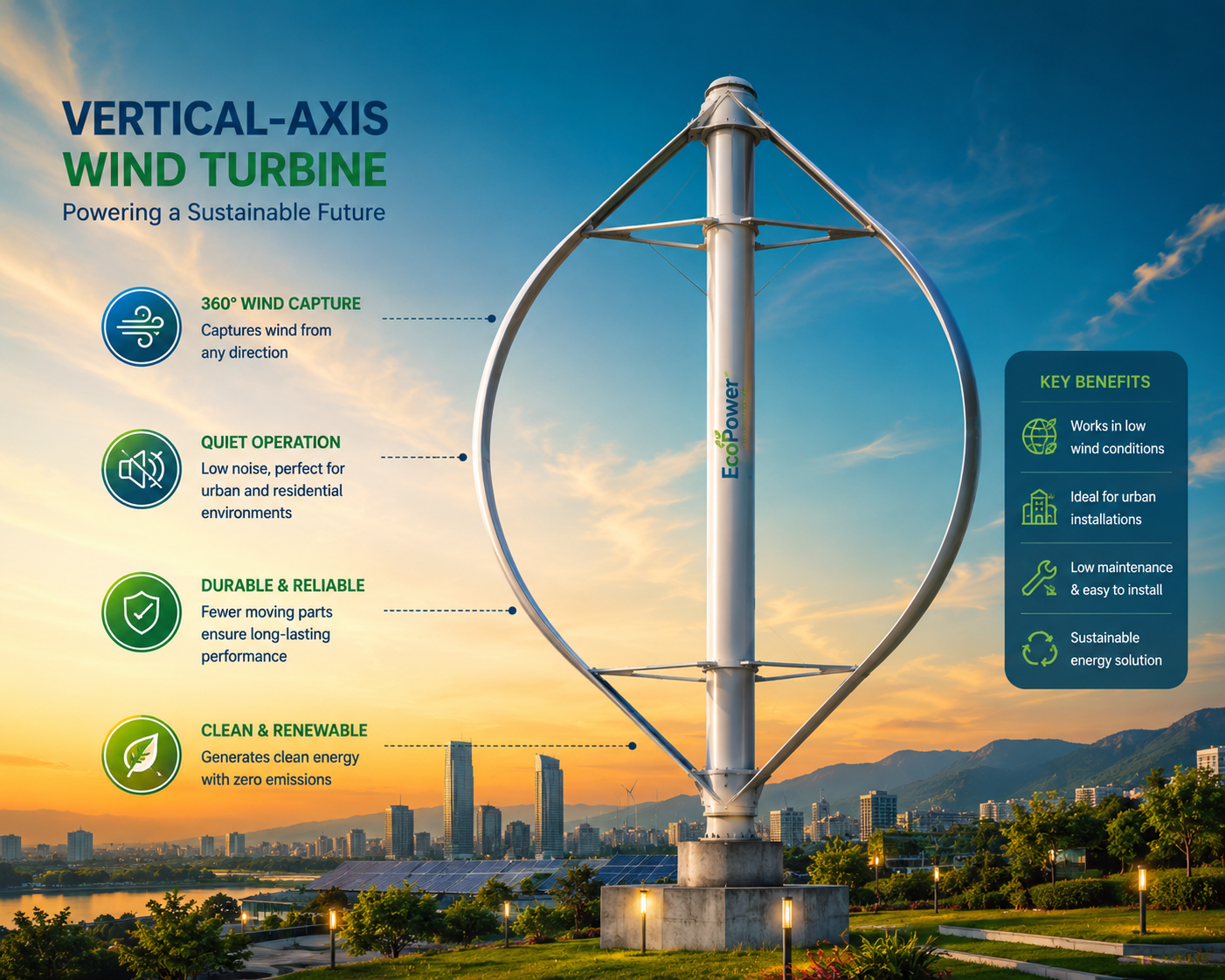Vertical-axis wind turbine concept